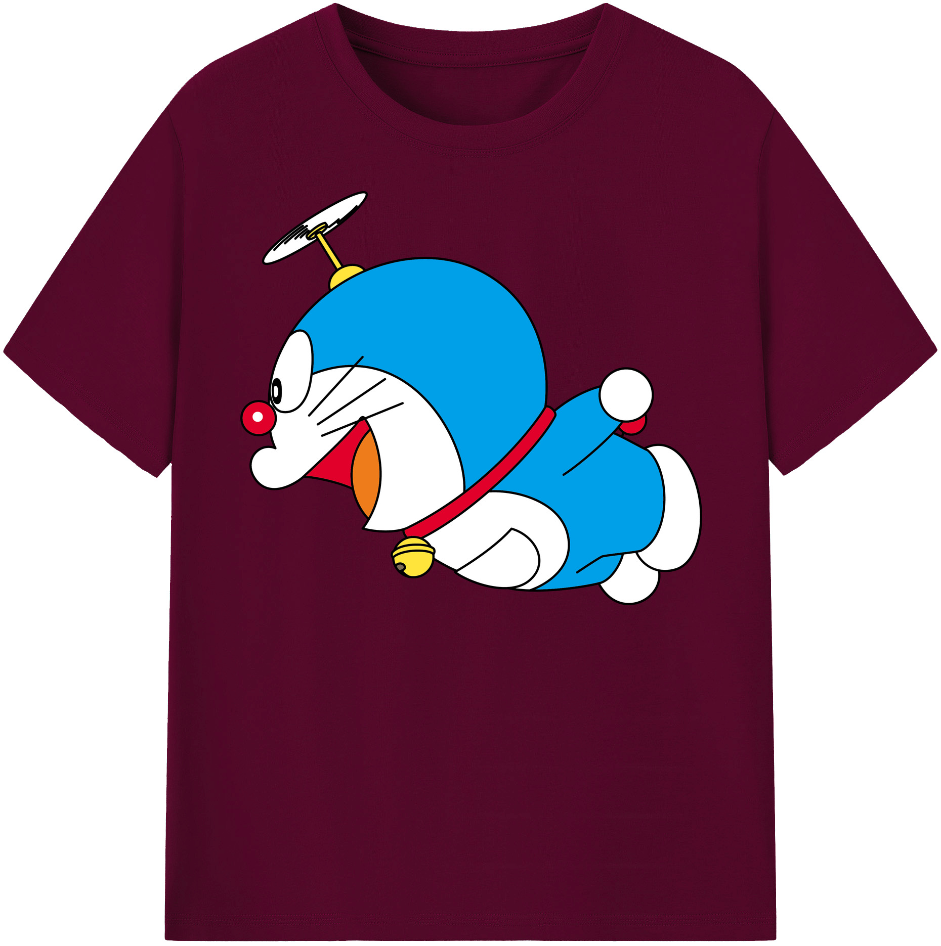 （画像用） ドラえもん Doraemon レディースカジュアルプリントTシャツ（綿100％）